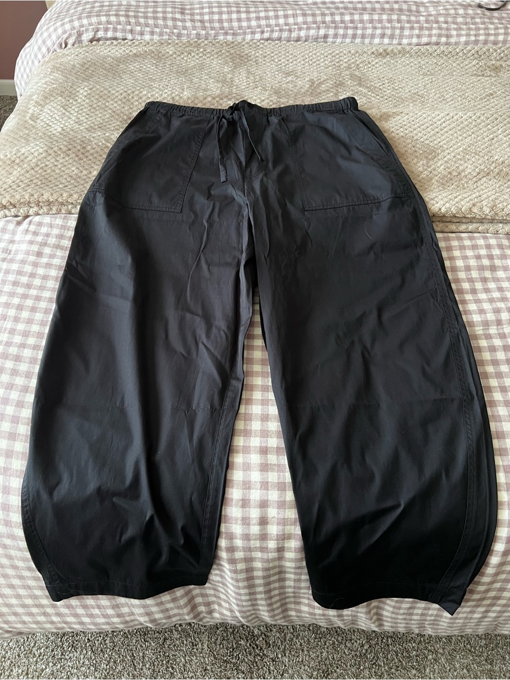 Madewell Poplin Barrel Pants